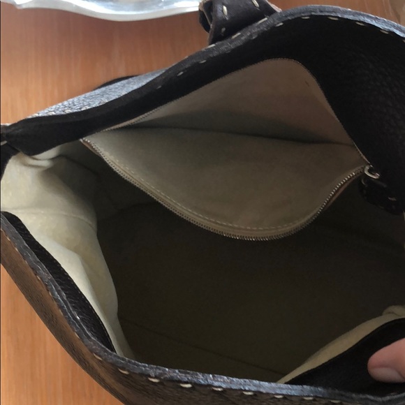 Fendi Selleria Buckle Crossbody Bag-brown leather - Picture 6 of 9